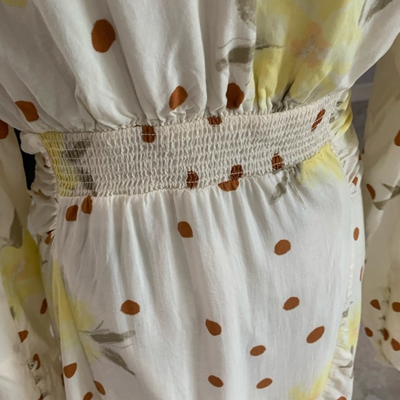 Free People Date Night Mini‎ Dress in Sunshine Combo. Size M - Picture 9 of 9